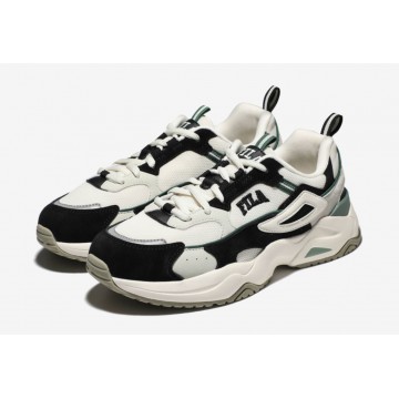 韓國FILA RAYFLIDE PIG SUEDE + MESH (黑色/綠色)